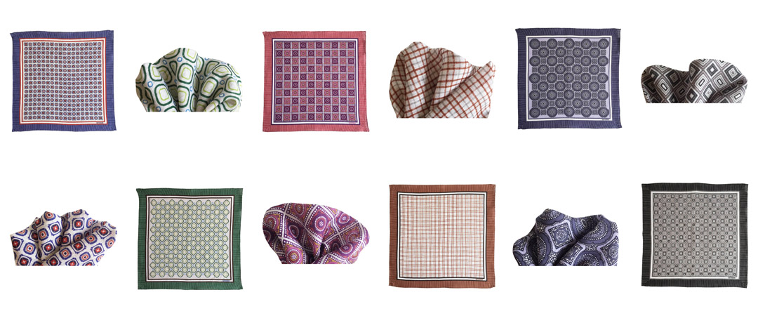 PATTERNON linen pocket square colors